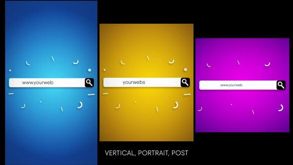 Snappy Search Intro Logo Stings template preview