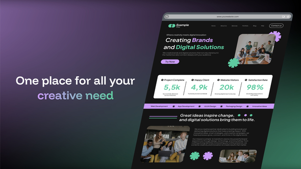 Website Promo Product Promo template preview