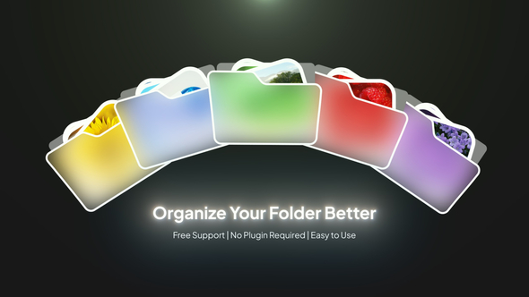 Folder Animation Elements template preview
