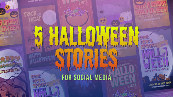 Halloween Stories Openers template preview