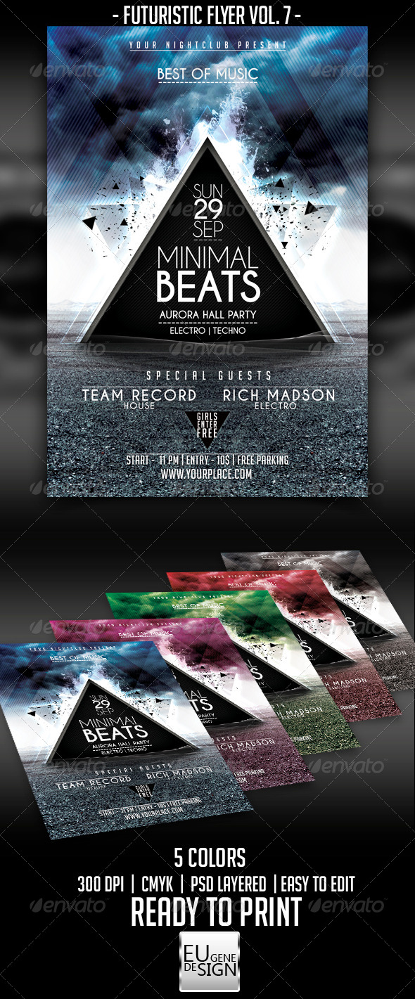 Futuristic Flyer Vol. 7 - Clubs & Parties Events