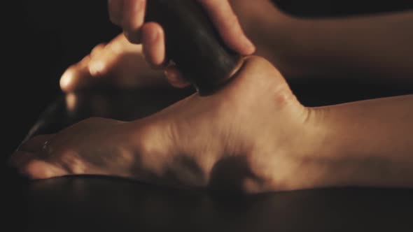 Relaxing Massage of Woman's Feet