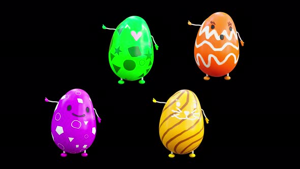 116 Easter Day Eggs Dancing 4K alt