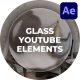 Glass YouTube Elements - VideoHive Item for Sale