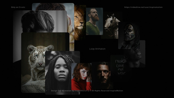 Photo Carousel Pack Video Displays template preview