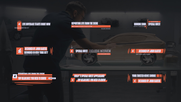 Minimal Name Tag – Lower Thirds Titles template preview