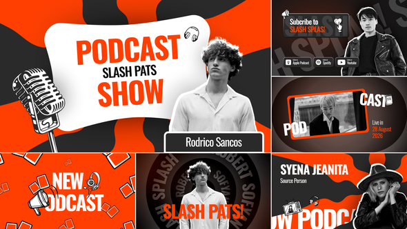 Creative Podcast Intro Openers template preview