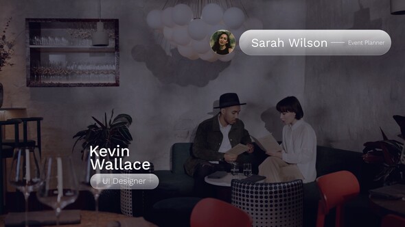 Glass Lower Thirds Elements template preview