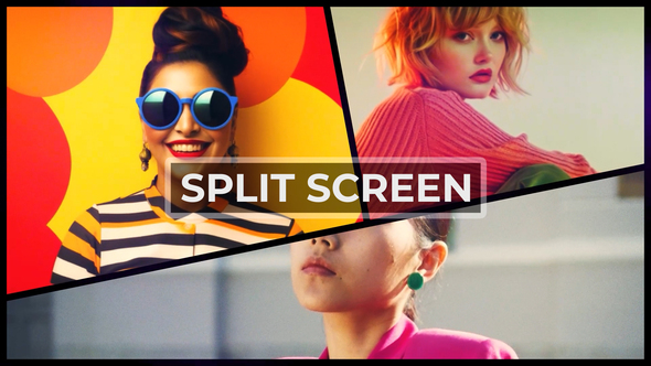 Split Screen Intro Openers template preview