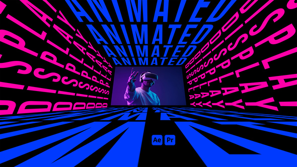 Titles Animated Display Horizontal Titles template preview