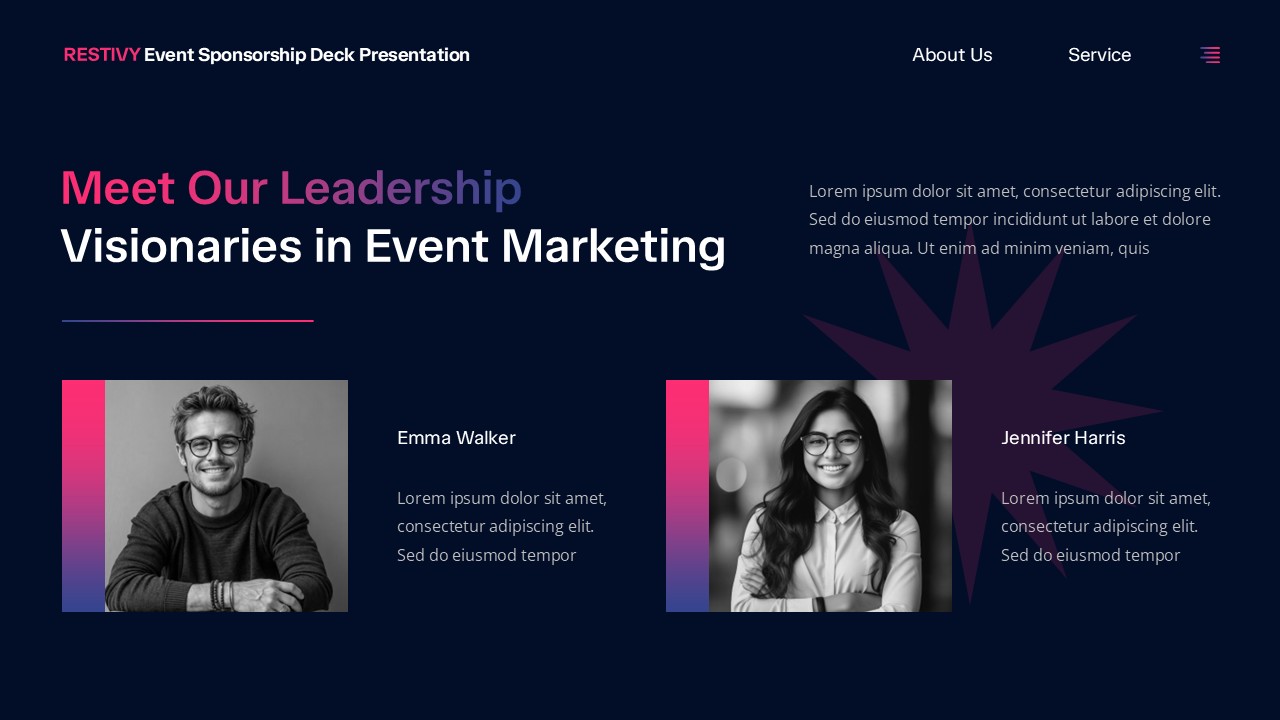 Restivy Event Sponsorship Deck Keynote Template, Presentation Templates