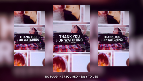 Vertical Journey Slideshow Video Displays template preview