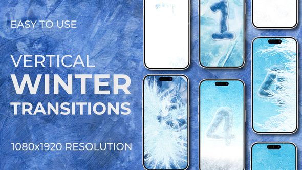 Snow Freeze Winter Christmas Vertical Transitions Elements template preview