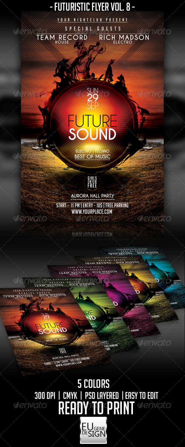 Futuristic Flyer Vol. 8 - Clubs & Parties Events