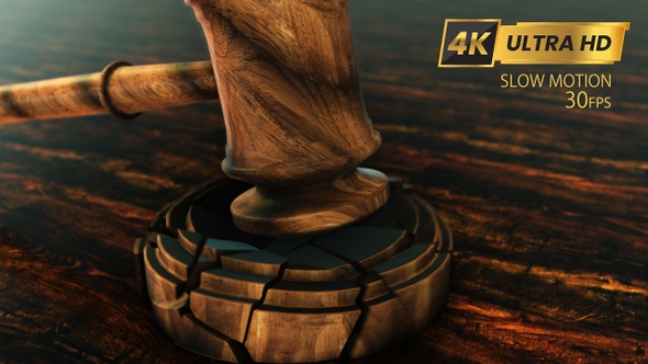 Power Of Judgment In Courtrooms, Wooden Gavel alt