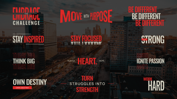 Creative Kinetic Text Titles Titles template preview