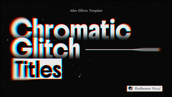 Chromatic Glitch Titles Titles template preview