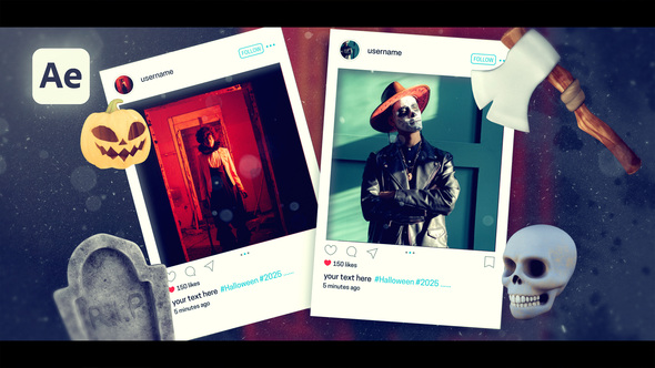 Halloween Party Slideshow Openers template preview