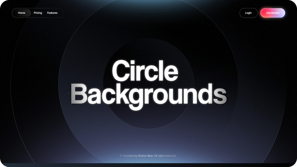 Circle Gradient Backgrounds Elements template preview