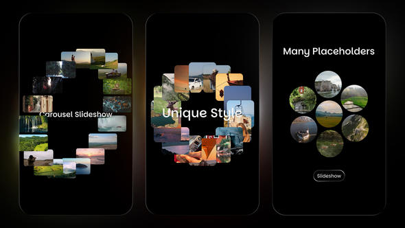 Vertical Carousel Slideshow Openers template preview