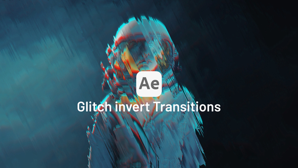 Glitch invert Transitions Elements template preview