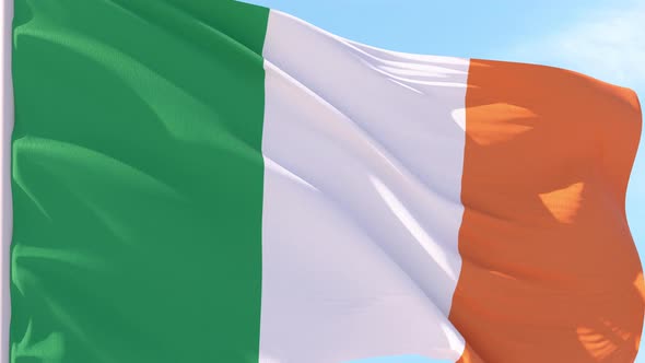 Ireland Flag Looping Background