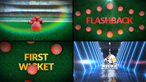 Cricket Bumper 5 (3-Bumpers) Logo Stings template preview