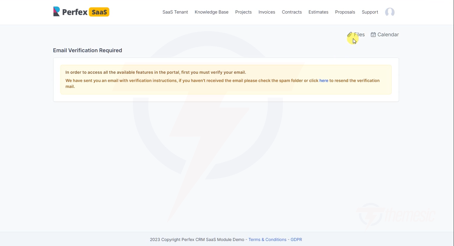 Email verification required