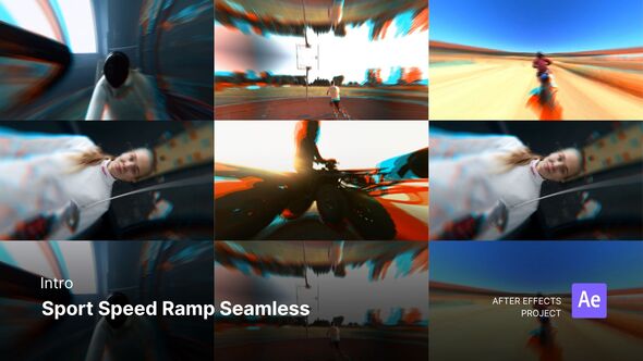 Intro - Sport Speed Ramp Seamless After Effects Project Files broadcast-packages template preview