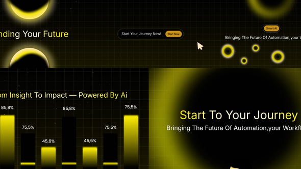AI SaaS Product Promo Video Elements template preview