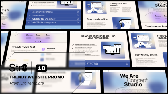 Trendy Website Promo Product Promo template preview