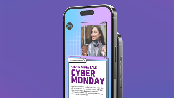 Cyber Monday Vertical Promo Product Promo template preview