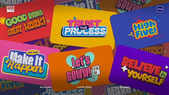 Cartoon Titles Titles template preview