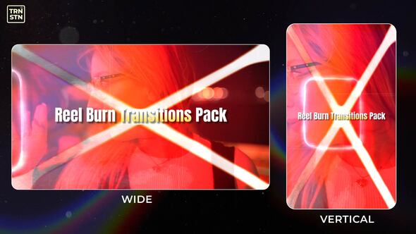 Reel Burn Transitions Elements template preview
