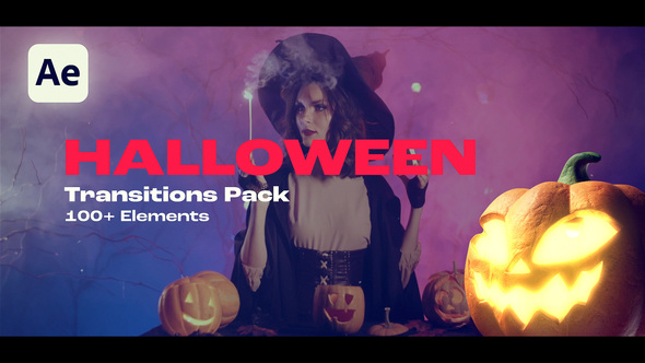 Halloween Transitions Elements template preview