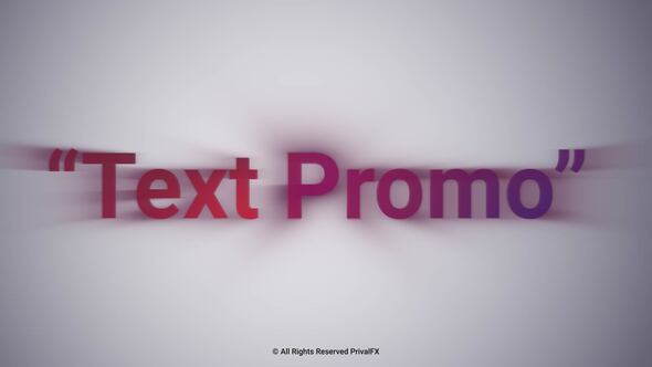 Text Promo Titles template preview