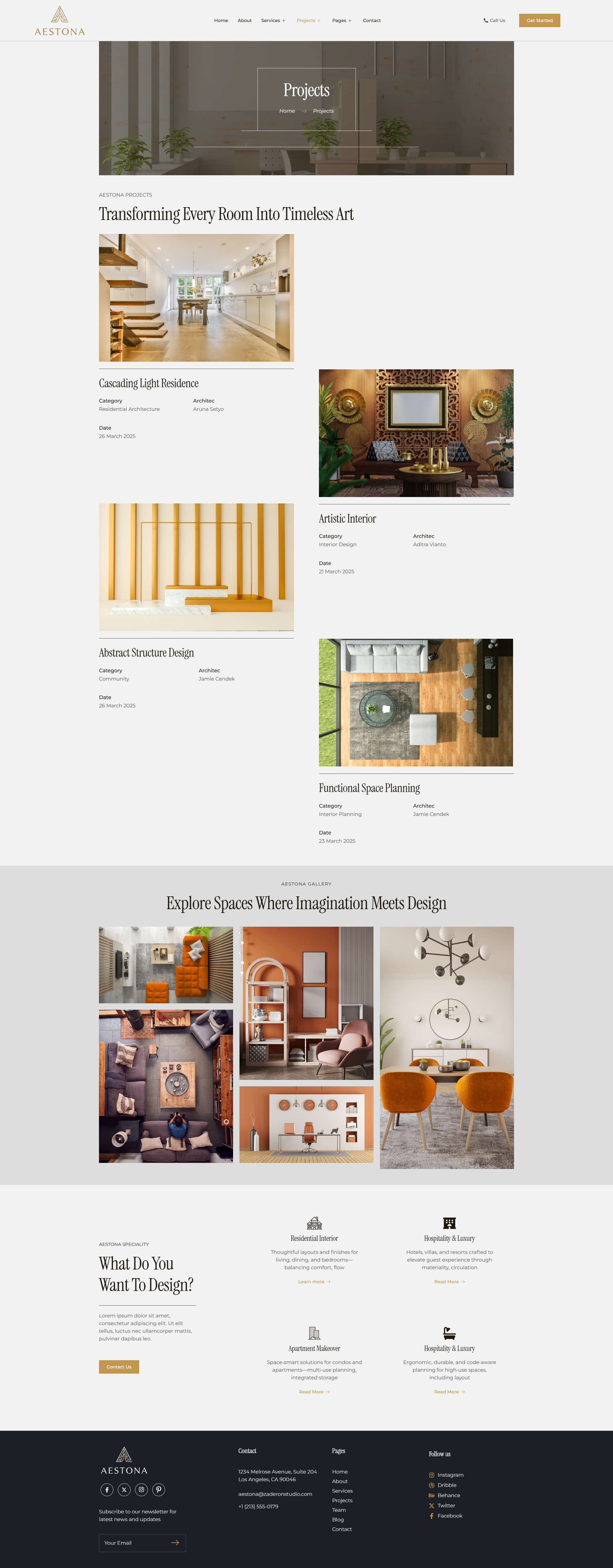 Aestona - Interior Design & Architecture Elementor Template Kit by zaderon