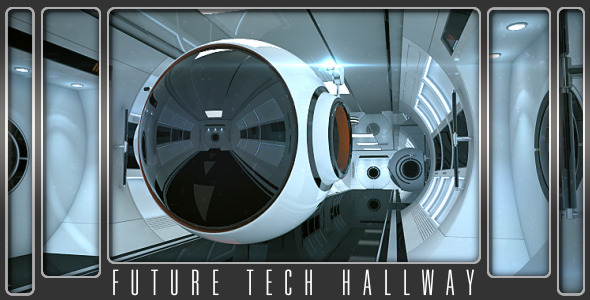 Future Tech Hallway - VideoHive 5476104