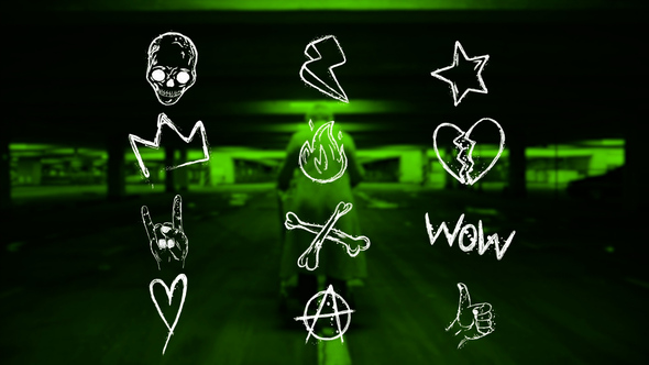 Grunge Elements Elements template preview