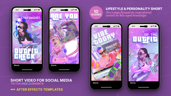 Lifestyle & Personality Reels & Shorts Pack | Trendy Video Templates Product Promo template preview