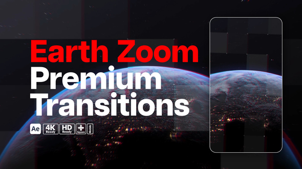 Premium Transitions Zoom Earth Elements template preview