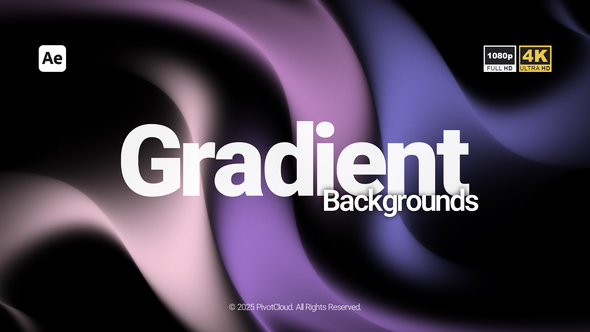 Abstract Gradient Backgrounds Elements template preview