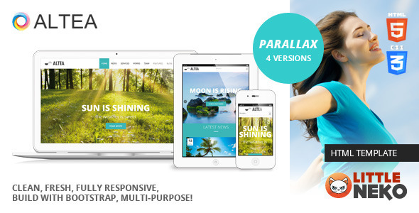 Altea | Parallax One Page HTML5 Template