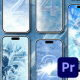 Winter Frost Ice Snowball Vertical Transitions - VideoHive Item for Sale