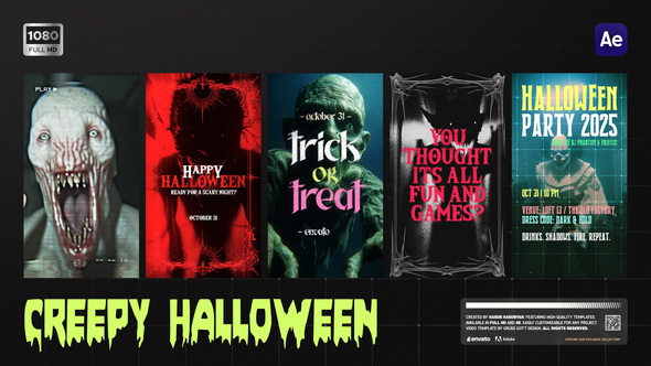 Creepy Halloween Openers template preview