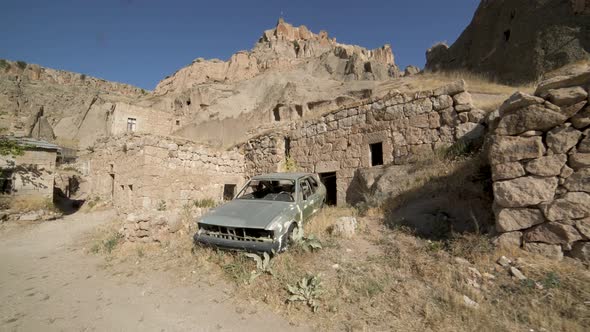 A Dilapidated Neighborhood Abandoned After a War alt