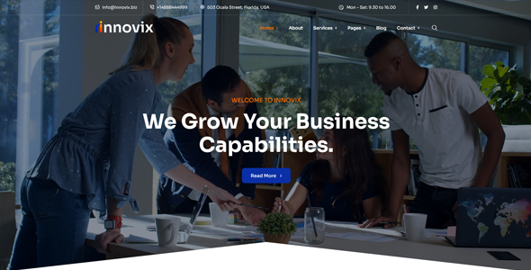 Innovix - Business Consulting WordPress Theme by rs-theme | ThemeForest