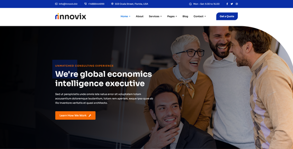 Innovix - Business Consulting WordPress Theme by rs-theme | ThemeForest
