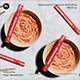 Restaurant Chopstick Branding Mockup