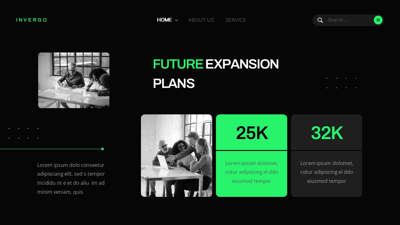 Invergo Investor Relations Powerpoint Template, Presentation Templates
